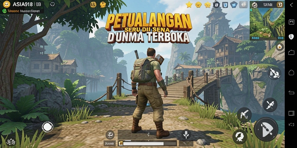 Tampilan gameplay seru di dunia terbuka ASIA918.