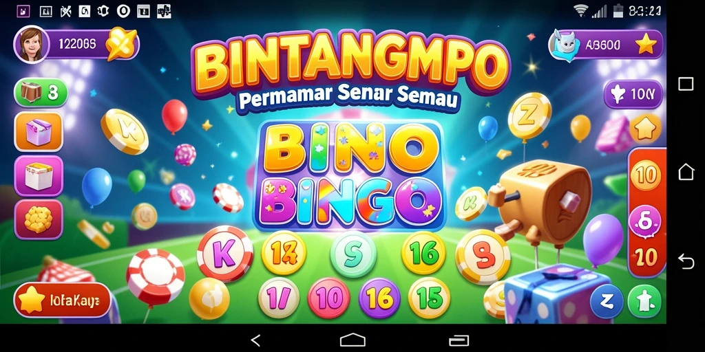 Tangkapan layar gameplay BINTANGMPO yang menampilkan suasana permainan Bingo.