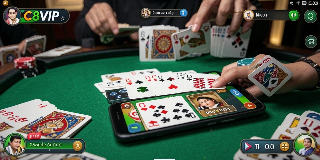 Gameplay seru C8VIP dengan grafis menawan dan interaksi pemain.