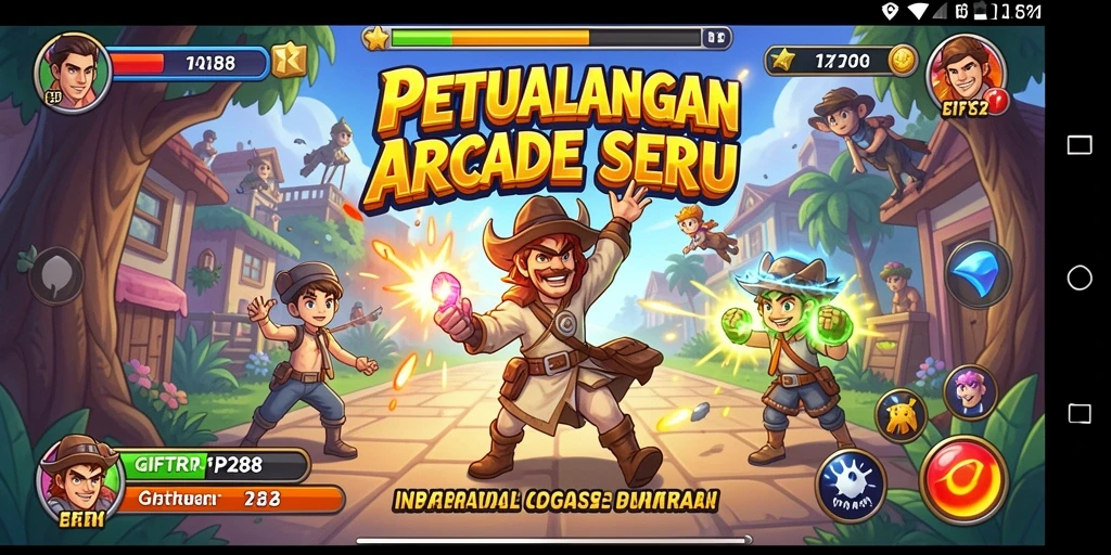 Gambar menunjukkan gameplay menegangkan dari GIFTRP288 saat melawan musuh.