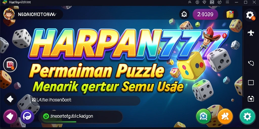 Tangkapan layar permainan HARAPAN777 menunjukkan gameplay puzzle yang menantang.
