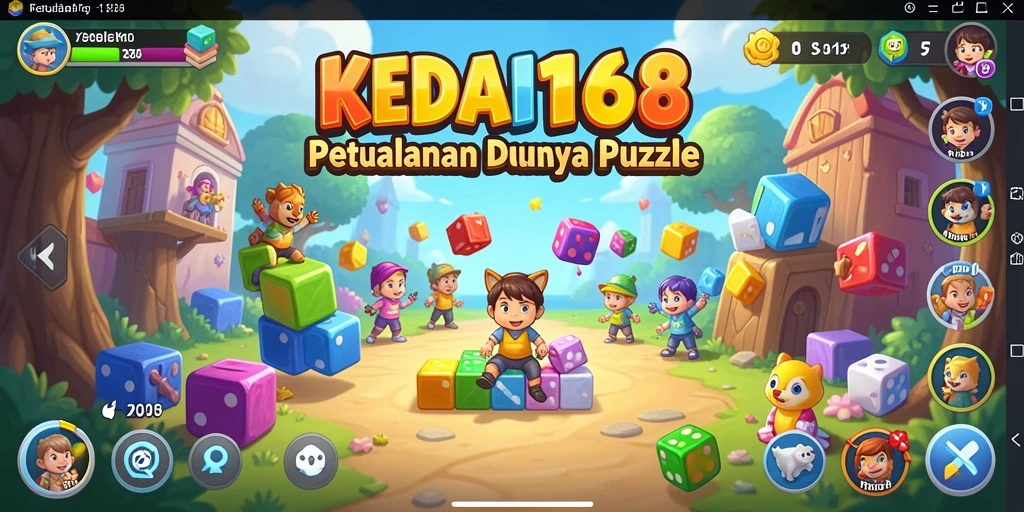 Tampilan gameplay KEDAI168 dengan teka-teki yang menarik.
