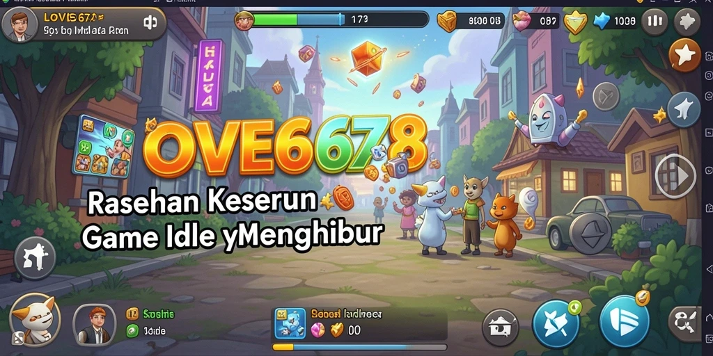 Screenshot LOVE678 menampilkan gameplay seru dan karakter menggemaskan dalam strategi Idle.