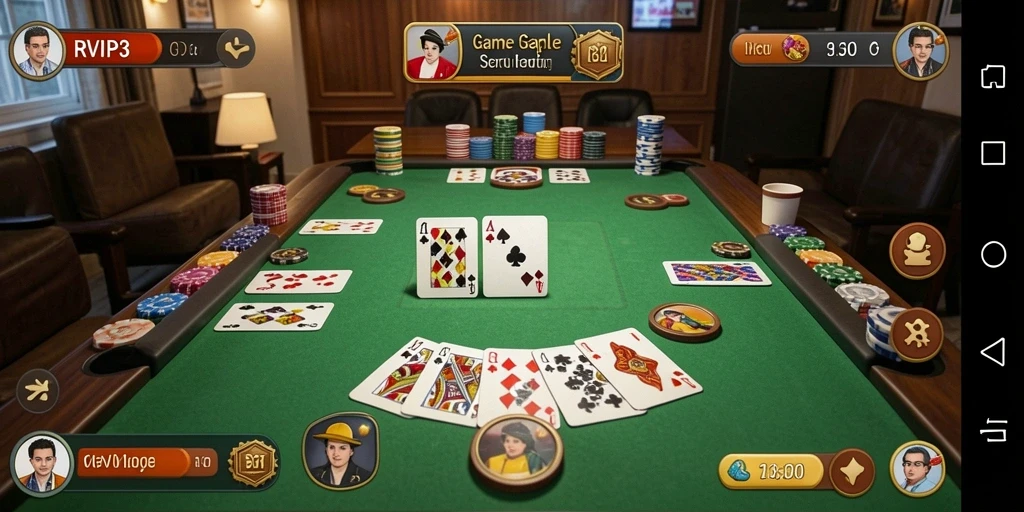 Gameplay seru di RVIP3 yang menampilkan permainan Gaple.